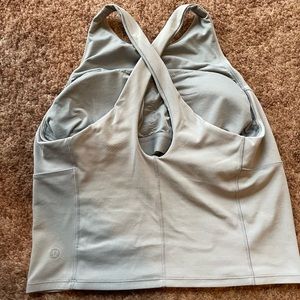 (Sold) Light blue lululemon high neck athletic top